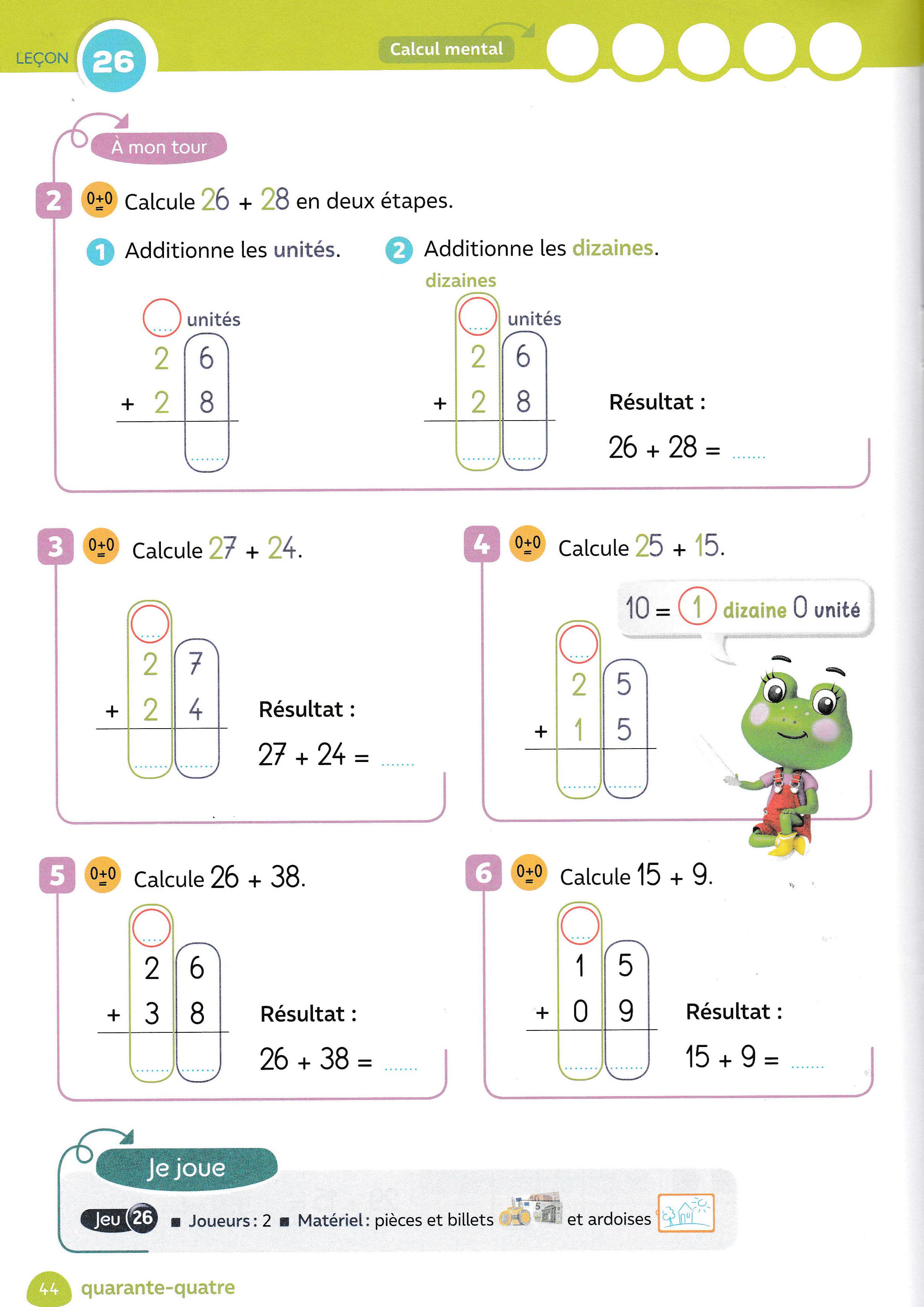 Addition Posée Avec Retenue Cp à Imprimer Les Petites Fourmis - ecole à la maison - jour 19